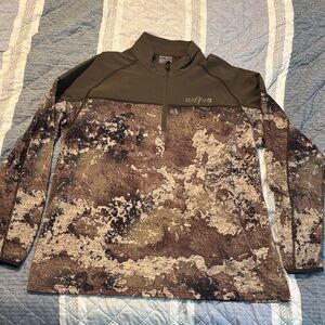 Kryvo True Timber Strata Camo quarter zip Pullover sz Large